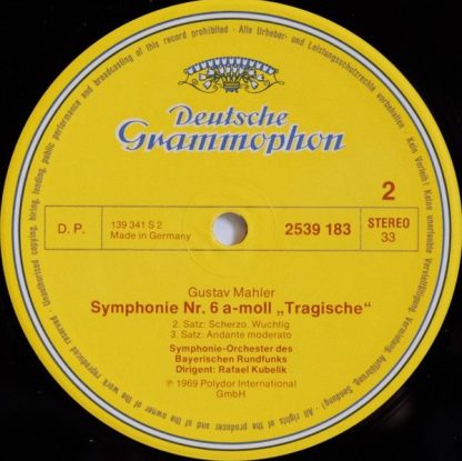 Deutsche Grammophon 413 528-1 G X2 - Symphony No.6 / Rückert-Lie - Image 6