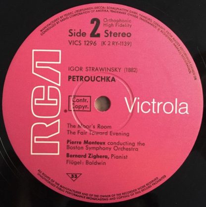 RCA Victrola VICS 1296 - Petrouschka (Complete Version 1911) - Image 4