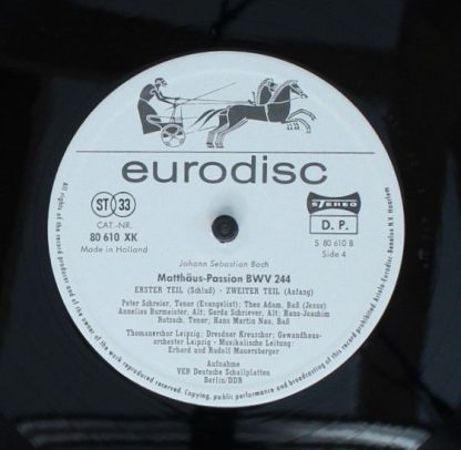 Eurodisc 80 613 XK - Matthäus-Passion - Image 8