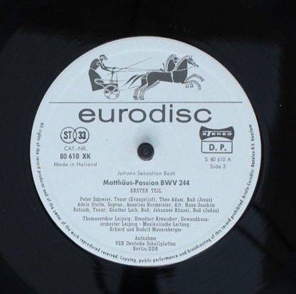 Eurodisc 80 613 XK - Matthäus-Passion - Image 7