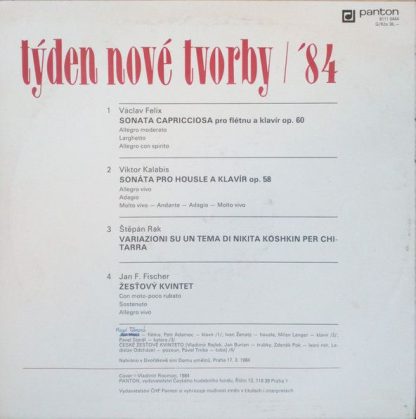 Panton 8111 0444 - Týden Nové Tvorby / '84 - Sonata Capricciosa - Image 2