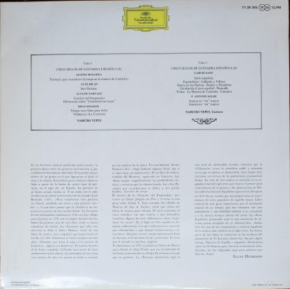 Deutsche Grammophon 11 39 365 - Cinco Siglos De Guitarra Español - Image 2