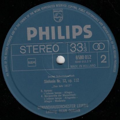 Philips 6580 012 - Symphony No. 12 "The Year 1917" - Image 4