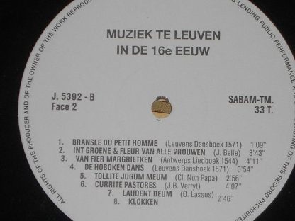 Not On Label J. 5392 - Muziek Te Leuven In De 16e Eeuw - Image 6