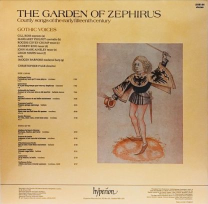 hyperion A66144 - The Garden Of Zephirus (Courtly Songs Of The E - Image 2