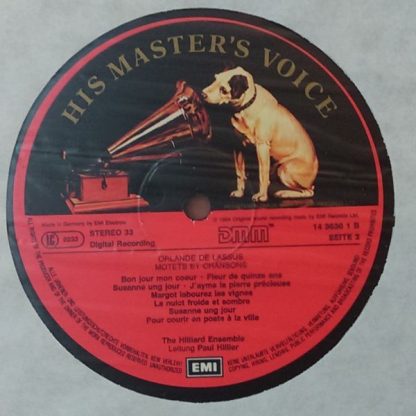 His Master's Voice 067 EL 14 3630 1 - Motets Et Chansons - Image 3