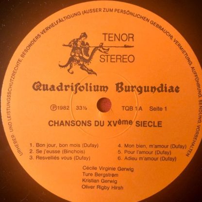 Tenor (3) T QB 1 - Chansons Des XVème Ciecle - Chansons Des XV.J - Image 3