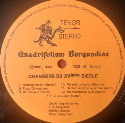 Tenor (3) T QB 1 - Chansons Des XVème Ciecle - Chansons Des XV.J - Image 4