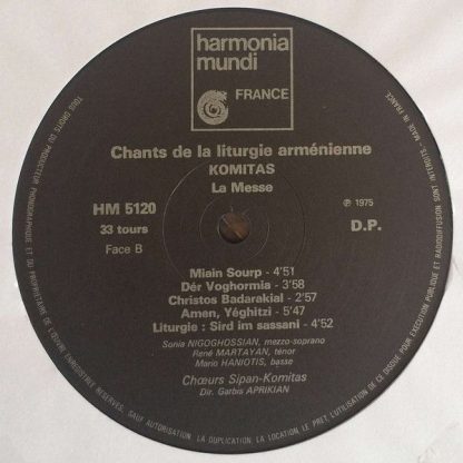 Harmonia Mundi HM 5120 - Chants De La Liturgie Armenienne - Image 6