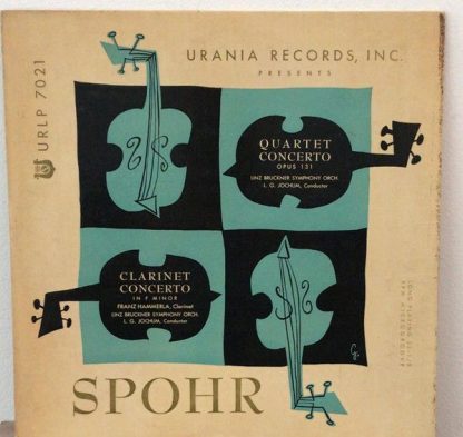 Urania Records (3) URLP 7021 - Quartet Concerto Opus 131 / Clari