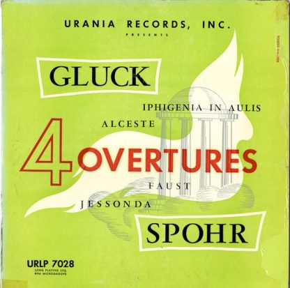 Urania Records (3) URLP 7028 - 4 Overtures