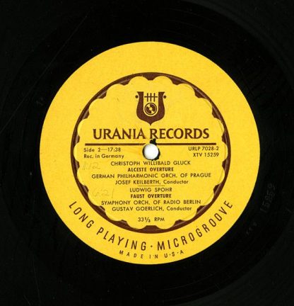 Urania Records (3) URLP 7028 - 4 Overtures - Image 4