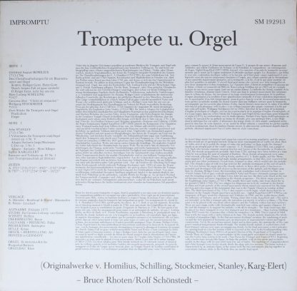 Impromptu SM 192913 - Trompete Und Orgel - ( Originalwerke Von H - Image 2