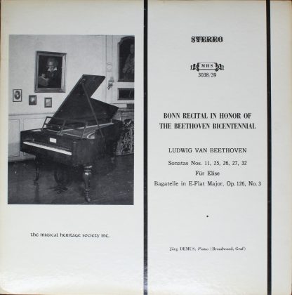 Musical Heritage Society 3038/39 - Bonn Recital In Honor Of The