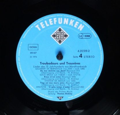 Telefunken 6.35519 DX - Troubadours & Trouveres - Image 8