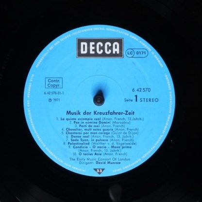 DECCA 6.42 570 - Musik Der Kreuzfahrerzeit - Image 3