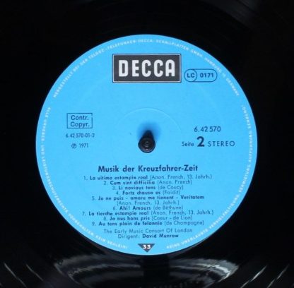 DECCA 6.42 570 - Musik Der Kreuzfahrerzeit - Image 4