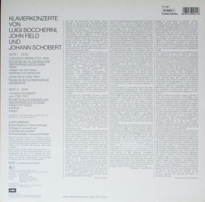 Deutsche Harmonia Mundi 16 9562 1 - Klavierkonzerte von Luigi Bo - Image 2