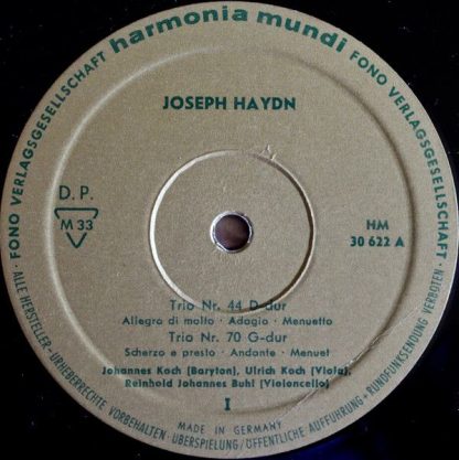 Harmonia Mundi HM 30 622 - 4 Baryton-Trios - Image 3