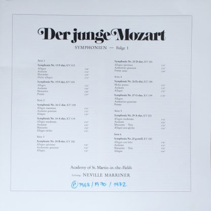 DECCA 6.35290 EK - Der Junge Mozart, Symphonien - Folge 1 - Image 3