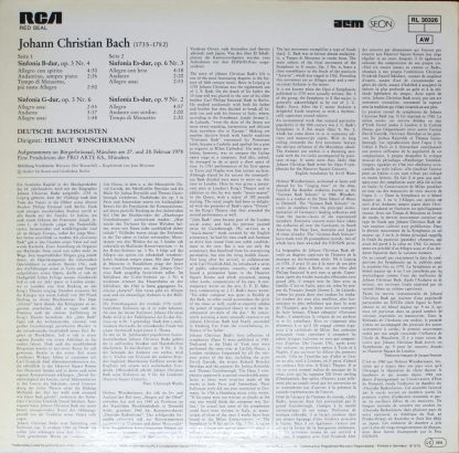 RCA RL 30326 - 4 Sinfonien - Op 3, Nr 4 & 6; Op 6, Nr 3; Op 9, N - Image 2