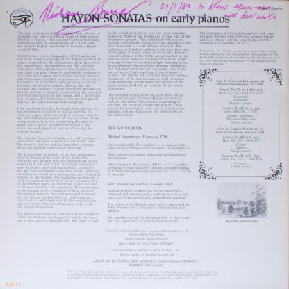 Amon Ra SAR 5 - Haydn Sonatas On Early Pianos - Image 2