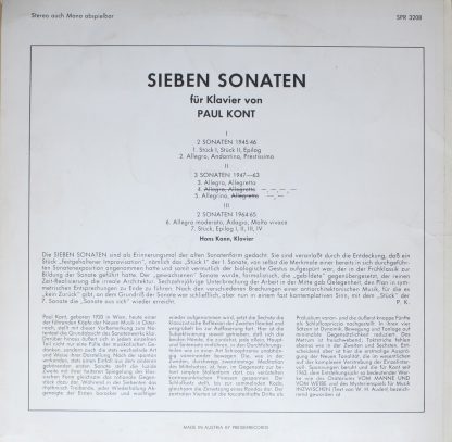 Preiser Records SPR 3208 - Sieben Sonaten - Image 2