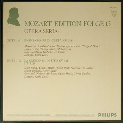 Philips 6747 386 - Mozart Edition 13 ● Opera Seria: Idomeneo - L - Image 2