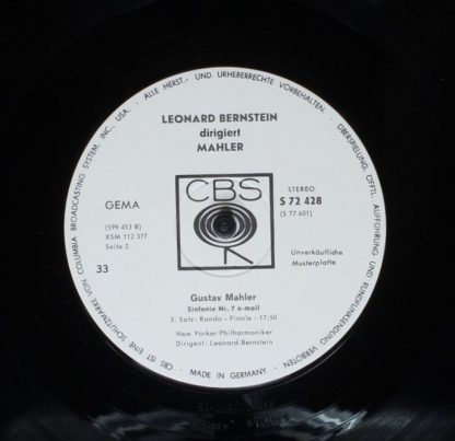 CBS S 72 427-8 - Leonard Bernstein Dirigiert Mahler - Image 6