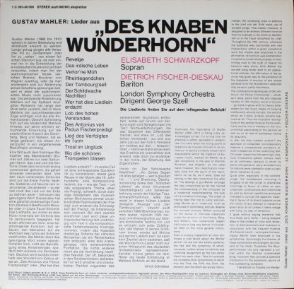 EMI Electrola 1 C 065-00 098 - Lieder Aus Des Knaben Wunderhorn - Image 2