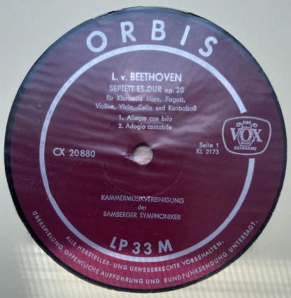 Orbis CX 20880 - Septett Es-dur Op. 20 (Für Klarinette, Horn, Fa - Image 3