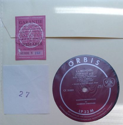 Orbis CX 20880 - Septett Es-dur Op. 20 (Für Klarinette, Horn, Fa - Image 4