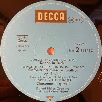 DECCA 6.42268 AS - Albinoni: Adagio • Pachelbel: Kanon U.A. - Image 4