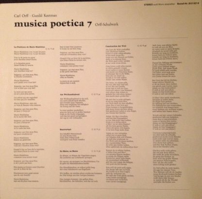 BASF 20 21027-8 - Musica Poetica Teil 7 - Orff Schulwerk - Klang - Image 2