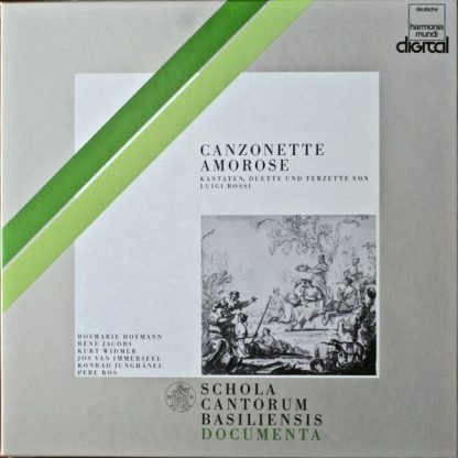 Deutsche Harmonia Mundi 1C 165-99 950/51 T - Canzonette Amorose.