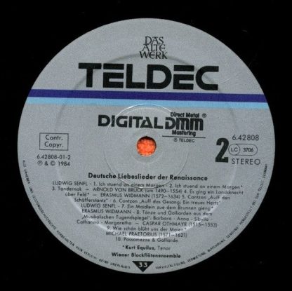 TELDEC 6.42808 - Deutsche Liebeslieder Der Renaissance (German L - Image 6