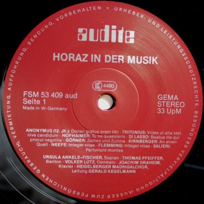 Audite FSM 53 409 aud - Horaz In Der Musik - Image 3