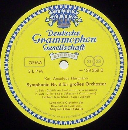 Deutsche Grammophon 139 359 SLPM - Symphonien Nr. 4 & Nr. 8 - Image 4