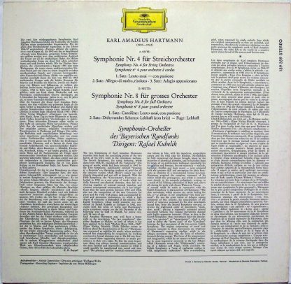 Deutsche Grammophon 139 359 SLPM - Symphonien Nr. 4 & Nr. 8 - Image 2