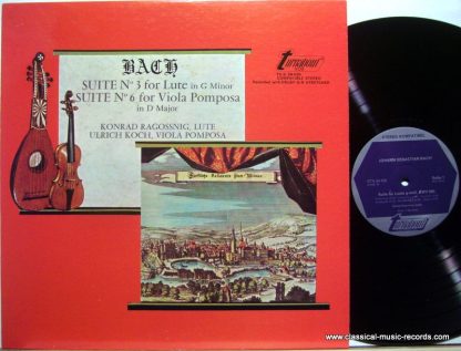 Turnabout TV-S 34430 - Bach Suite No. 3 For Lute In G Minor, Sui