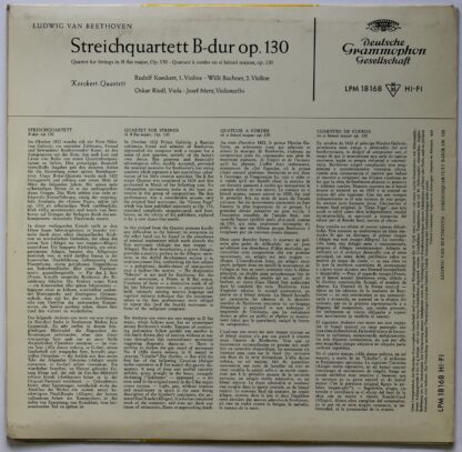 Deutsche Grammophon LPM 18 168 - Streichquartett B-dur Op. 130 - Image 2