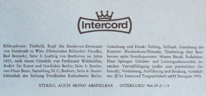 Intercord 964-09 Z/1-5 - Die Späten Streichquartette Op.127, Op. - Image 6