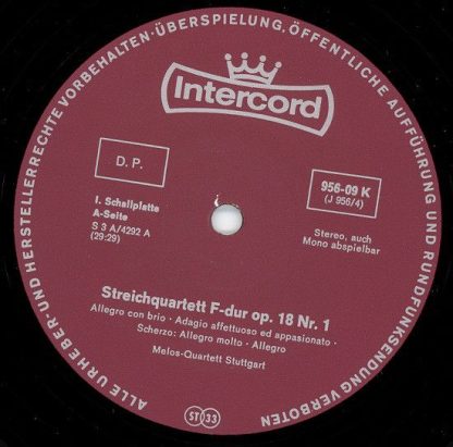 Intercord 955-09 Z/1-3 - Die Frühen Streichquartette Op. 18 Nr. - Image 4