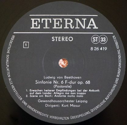 Eterna 8 26 419 - Sinfonie Nr.6 In F-Dur Op.68 (Pastorale) - Image 3