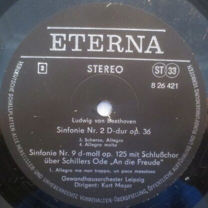 Eterna 8 26 421-422 - Sinfonie Nr. 9 D-moll Op. 125 (Mit Schlußc - Image 6