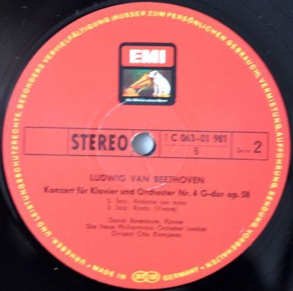 EMI 1C 063-01 981 - Ludwig van Beethoven Klavierkonzert 4 - Image 3