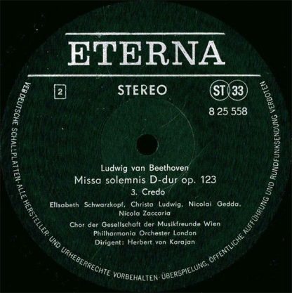 Eterna 8 25 558 - Missa Solemnis D-Dur Op. 123 - Image 6