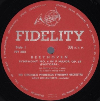 Fidelity FDY 2003 - Symphony No. 6 In F Major, Op. 68 (Pastoral) - Image 3