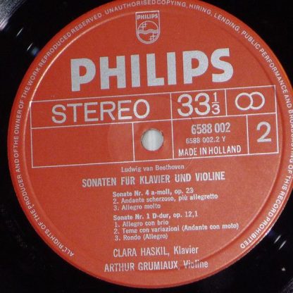 Philips 6733 001 - Sämtliche Sonaten Für Klavier Und Violine - Image 6