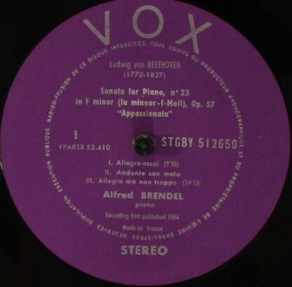 VOX (6) STGBY 512650 - 2 Sonatas - "Appassionata" "Waldstein" - Image 4